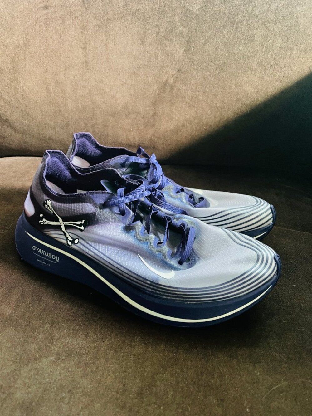 Nike Gyakusou X Zoom Fly Sp Gyks Z AR4349-500 Ink Purple Sail Dark Grey 10.5 US